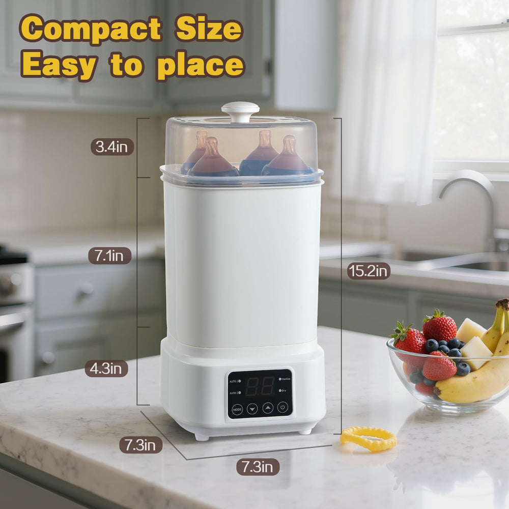 AMZBABYCHEF quiet operation with warm dry for ready-to-use bottles