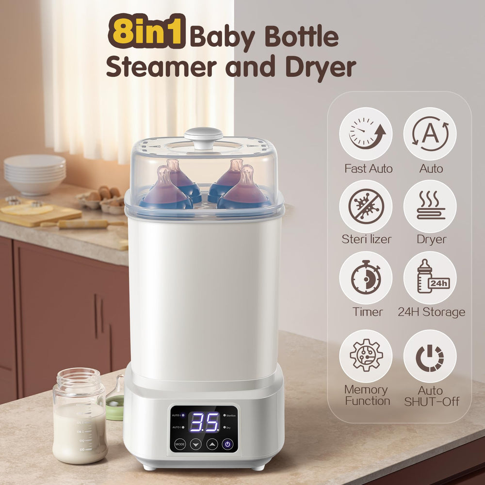 AMZBABYCHEF smart control panel for easy cycle customization and monitoring