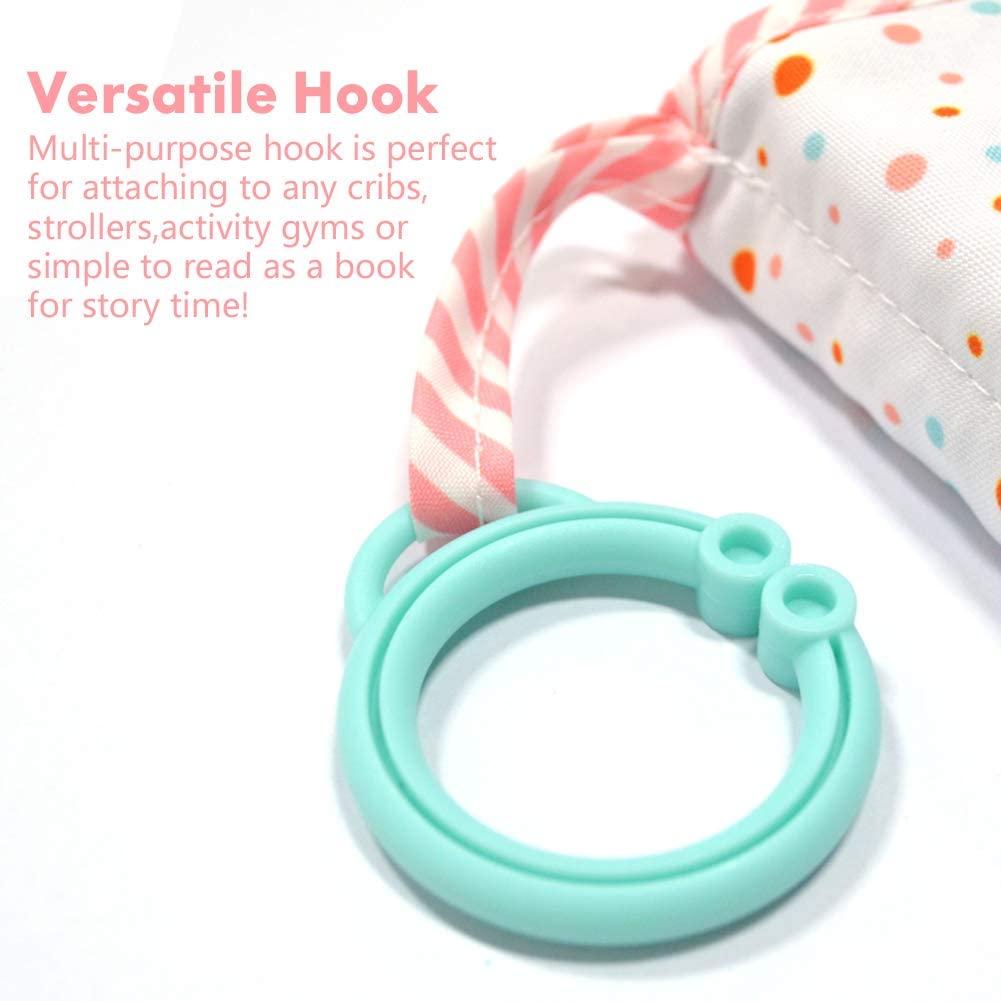 amzoya Baby's My First Family Album uses crinkly pages that add sensory play during moments.