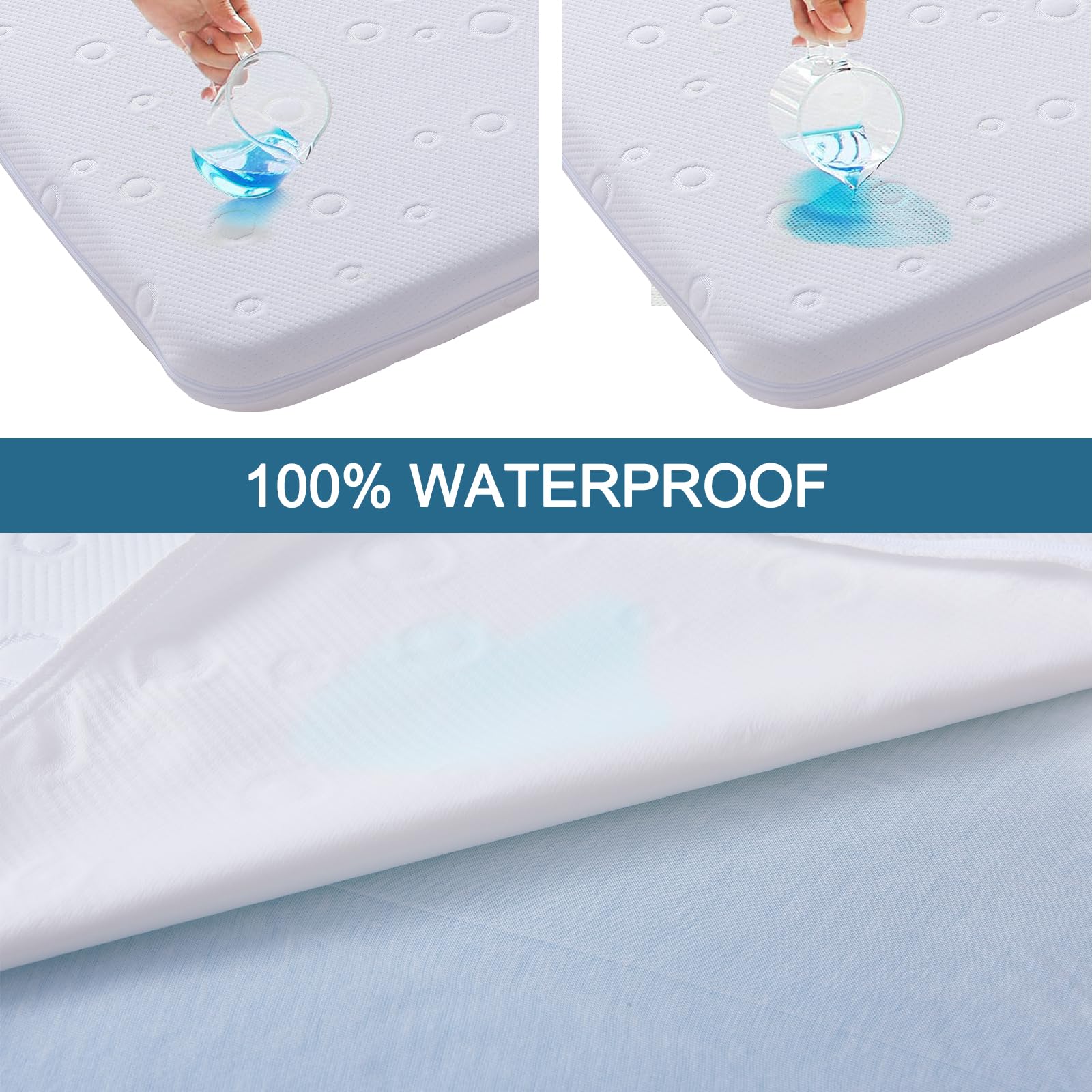 Amzreine pack and play mattress CertiPUR-US foam ensures safer materials.