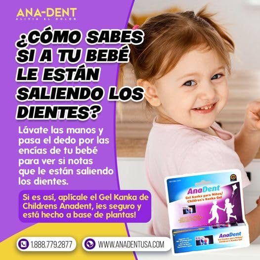 Anadent Children's Gel baby use shows safe, gentle care for little mouths