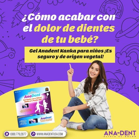 Anadent Children's Gel gums relief demonstrates calming moment during bedtime or nap time