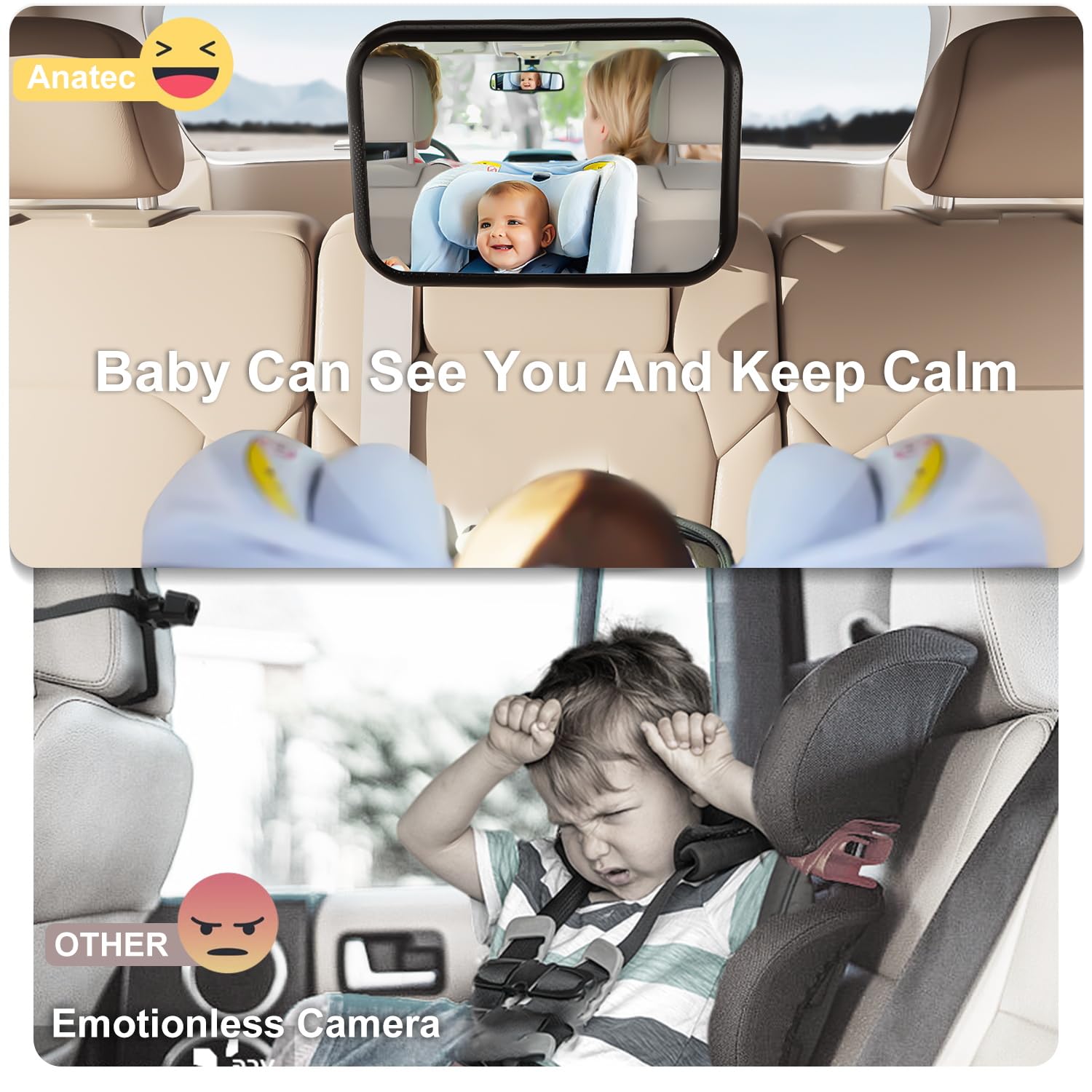 Anatec baby car mirror makes a thoughtful gift for new parents.