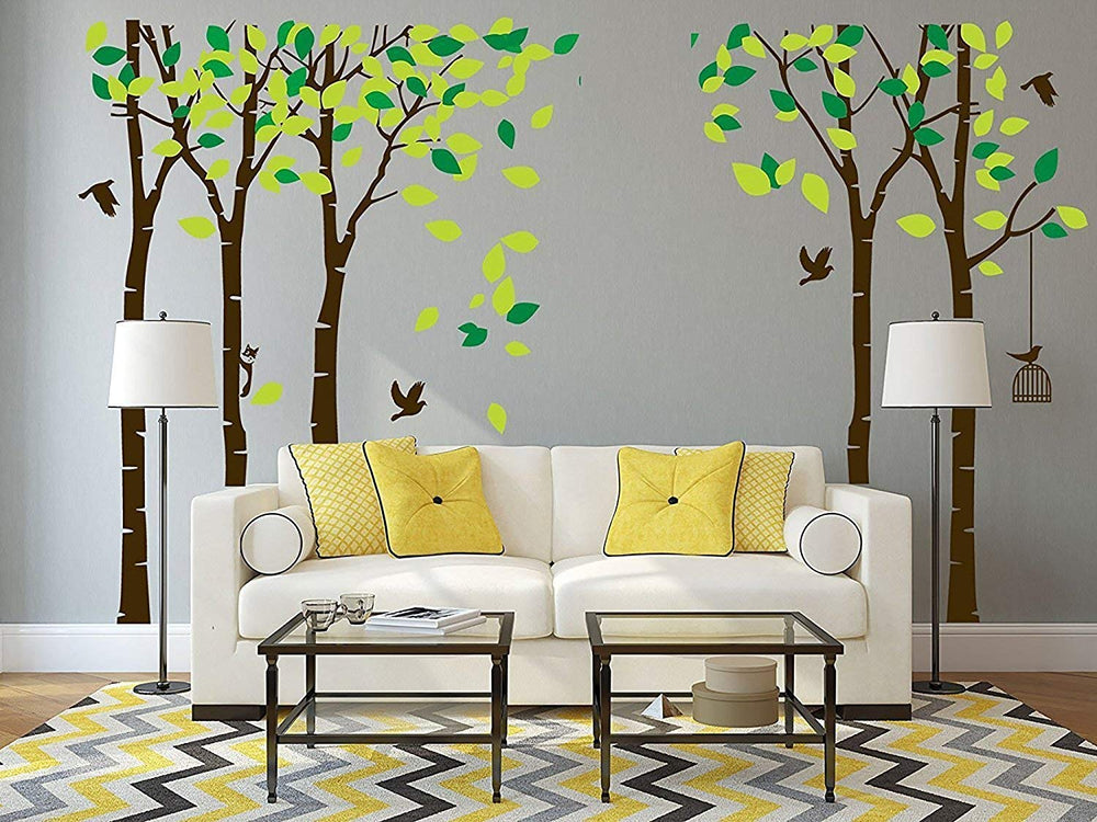 ANBER Giant Jungle Tree brown-green detail showing removable vinyl
