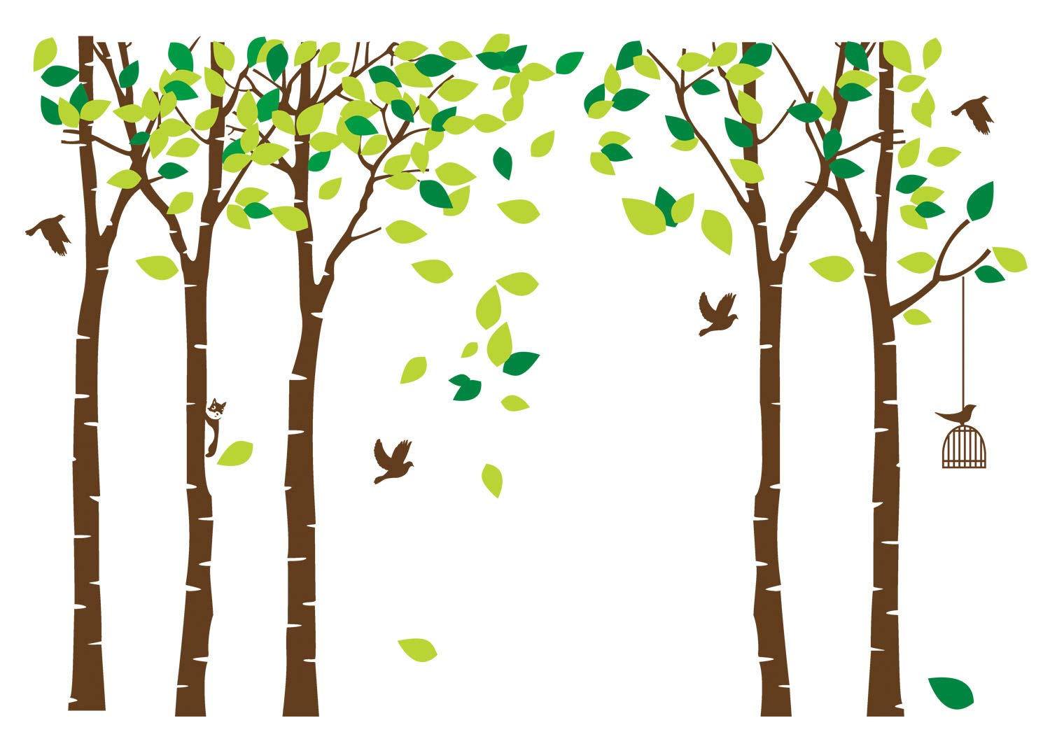 ANBER Giant Jungle Tree decor in nursery and playroom environments