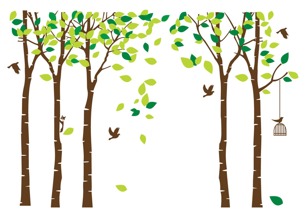 ANBER Giant Jungle Tree decor in nursery and playroom environments