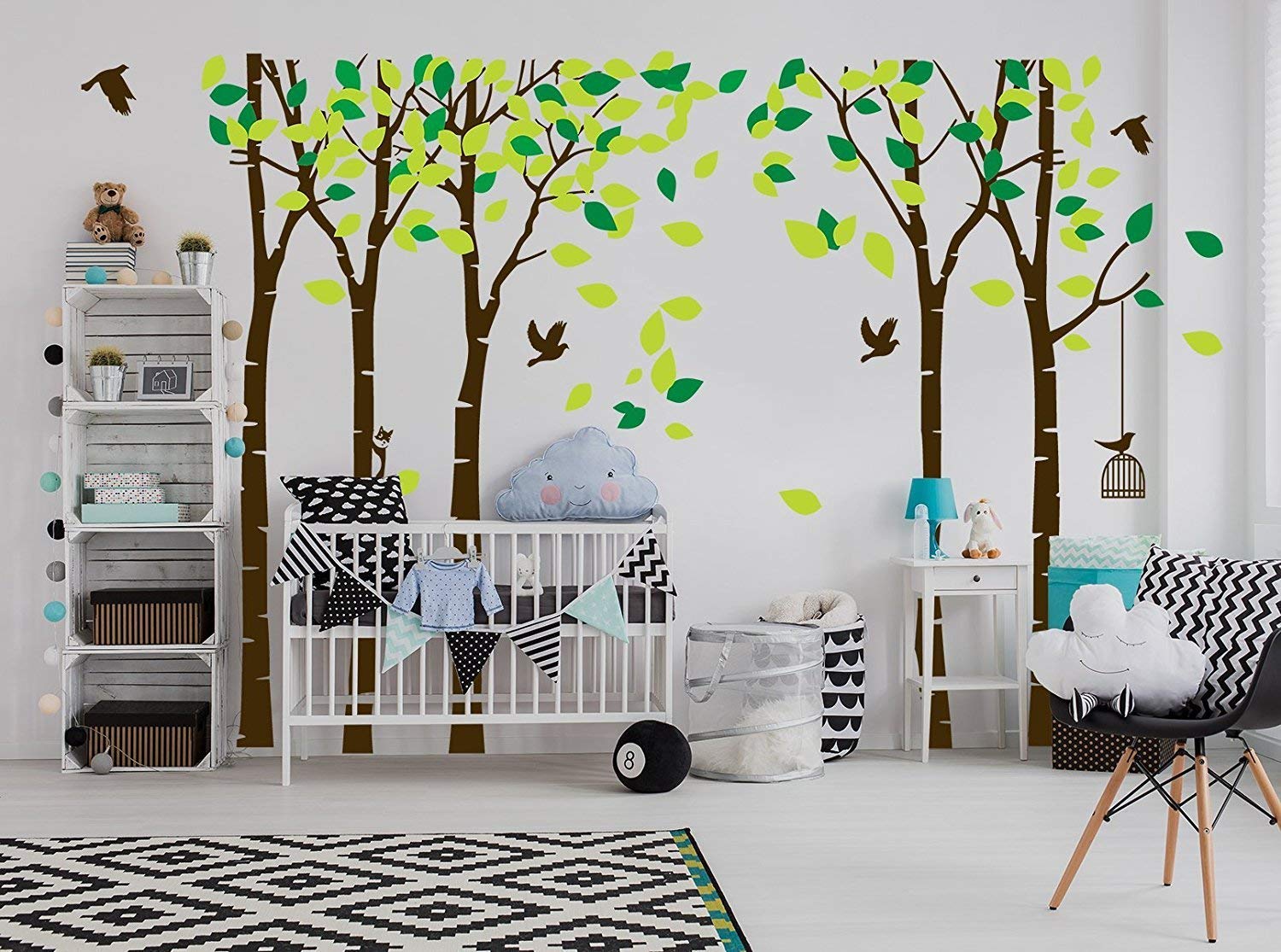 ANBER Giant Jungle Tree in a cozy living or kids' room layout