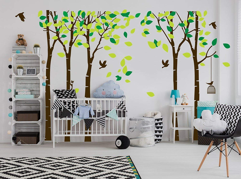 ANBER Giant Jungle Tree in a cozy living or kids' room layout