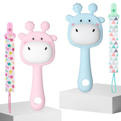 Anboor giraffe teether with textured surface for gum relief during teething