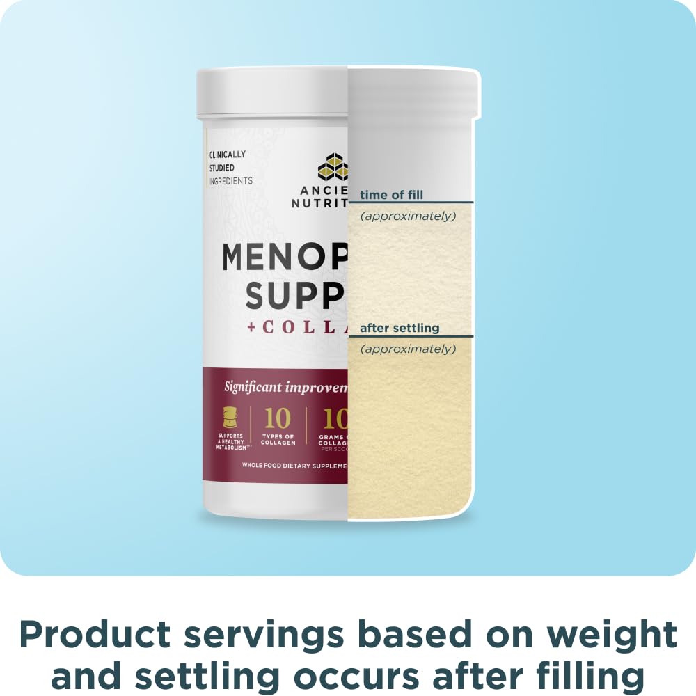 Ancient Nutrition Menopause bone health focus with collagen