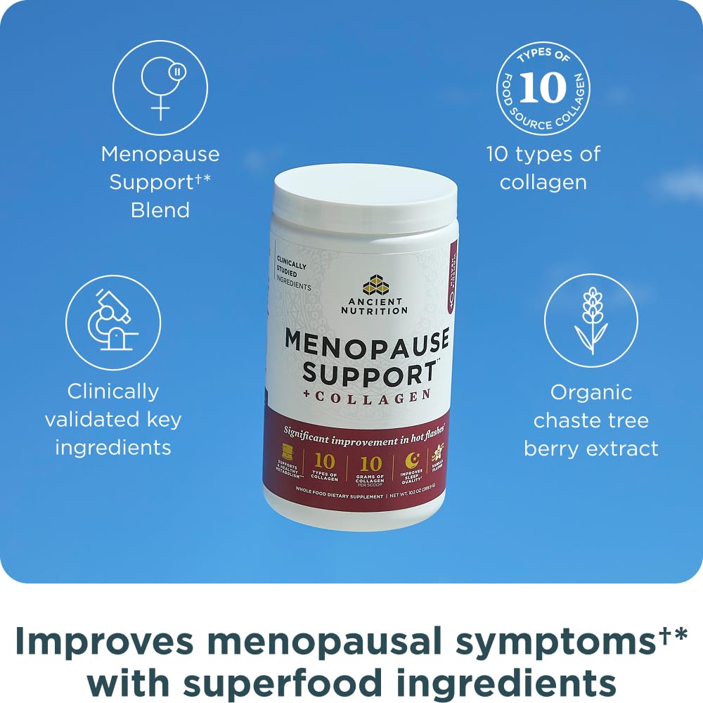 Ancient Nutrition Menopause capsules pack highlights convenient dosing