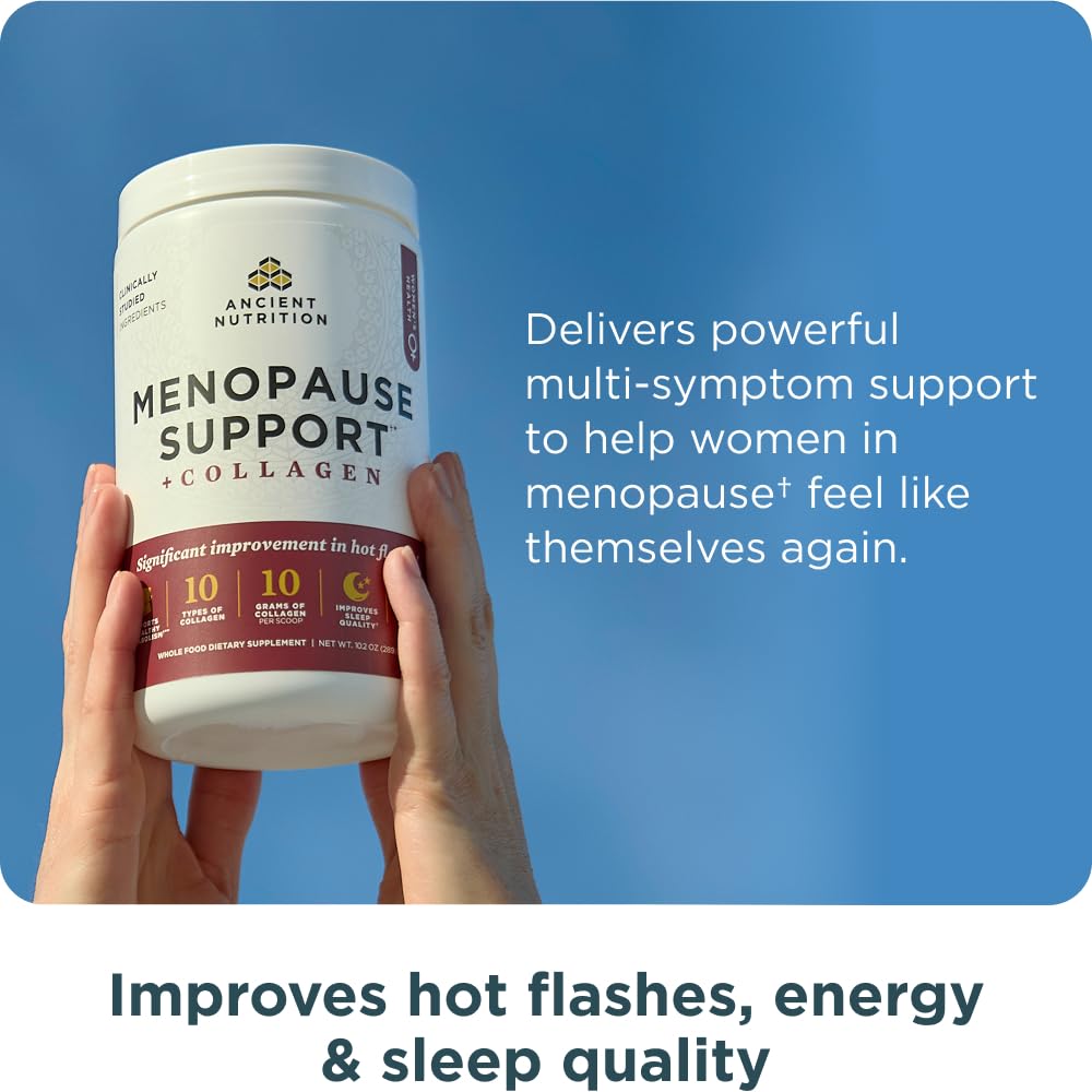 Ancient Nutrition Menopause collagen peptides for skin and joints