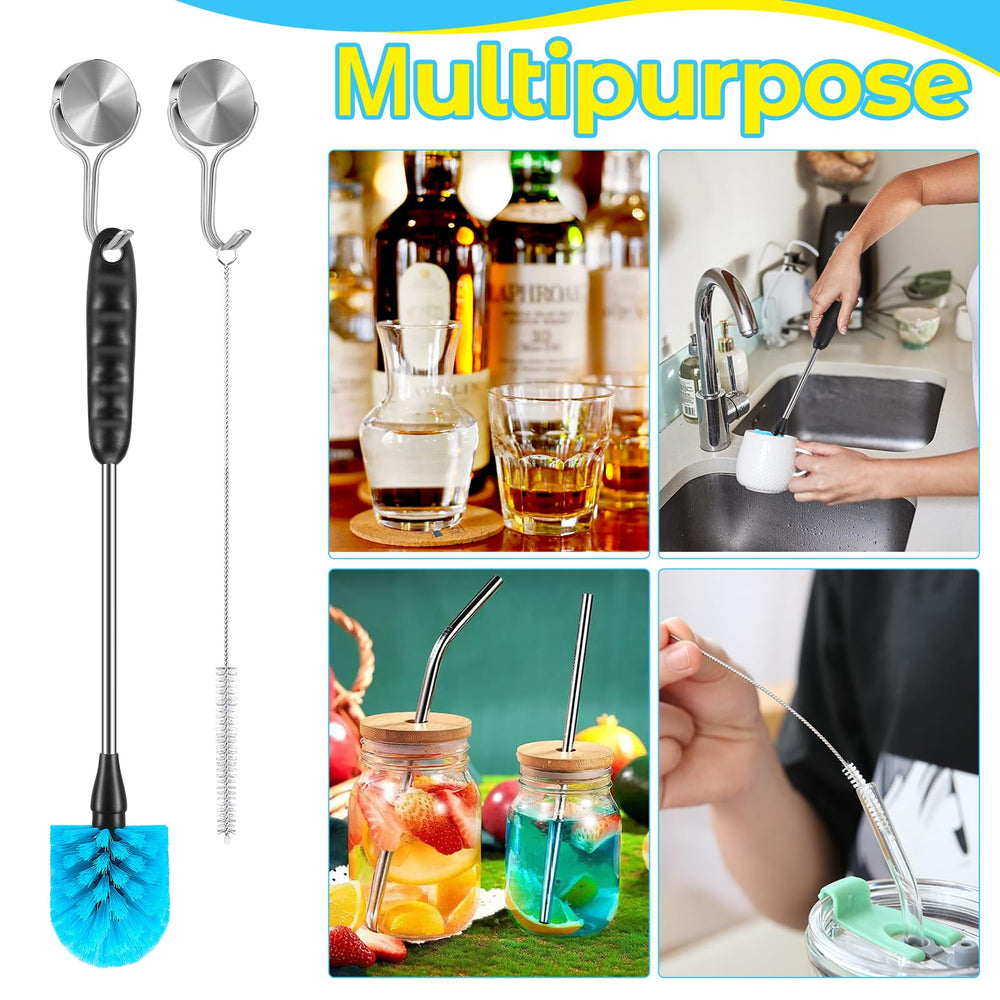 AnDock multi-purpose cleaning brush reaches corners and crevices.