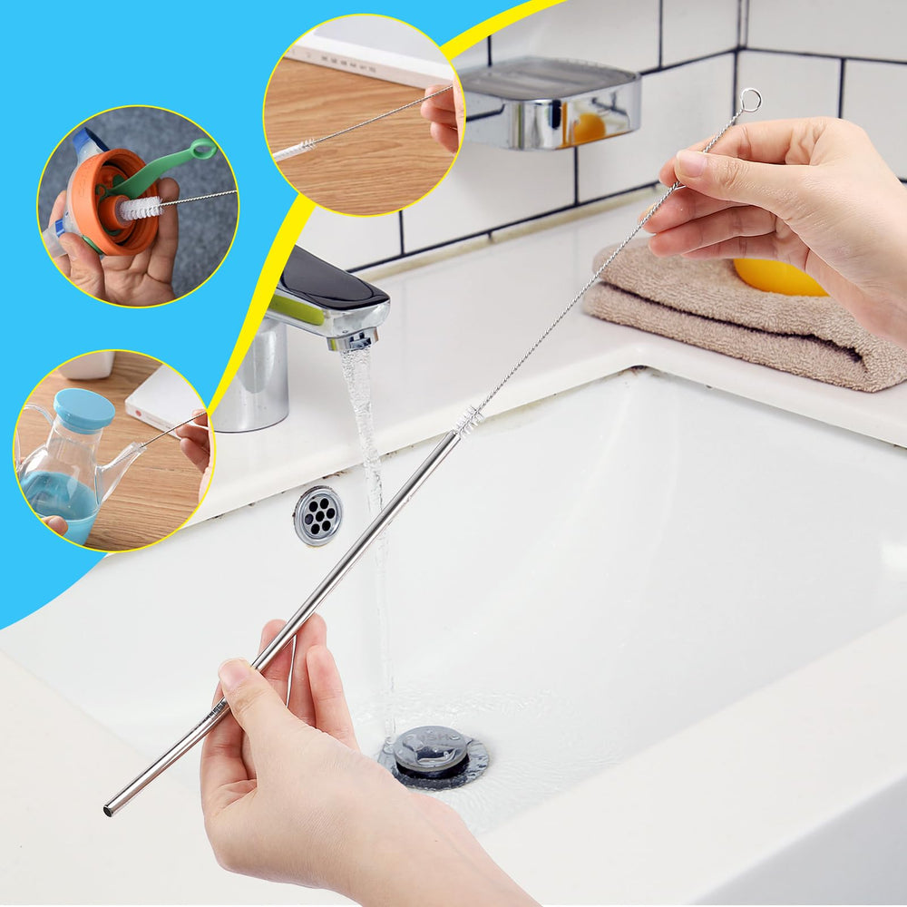 AnDock non-slip rubber handle offers secure grip during scrubbing.