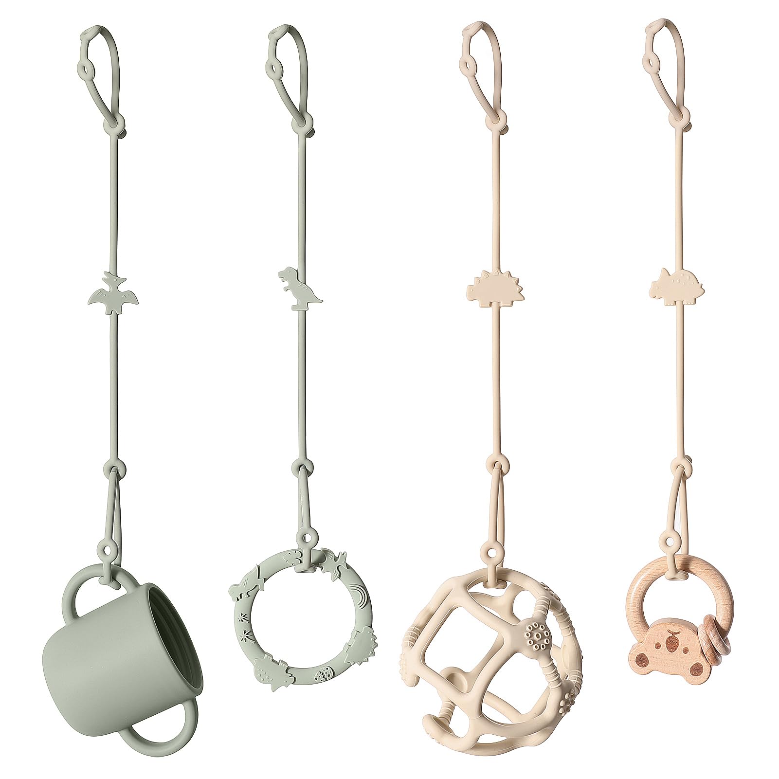 Andy Bear's Stegosaurus buckle dinosaur strap keeps toys secure during playtime