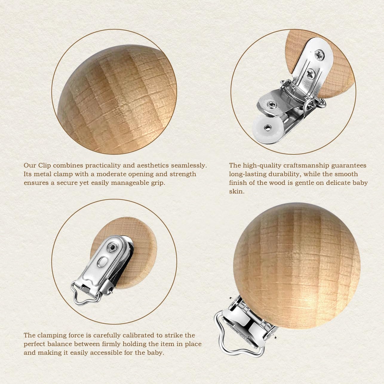 Anemeeoke BPA-free and PVC-free clip design for safe baby gear