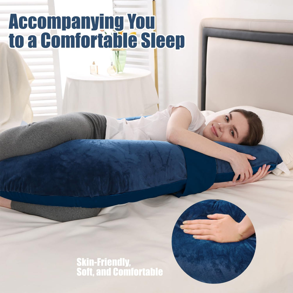 Anfrandce pillow-back-hip-support aids side-sleep alignment.