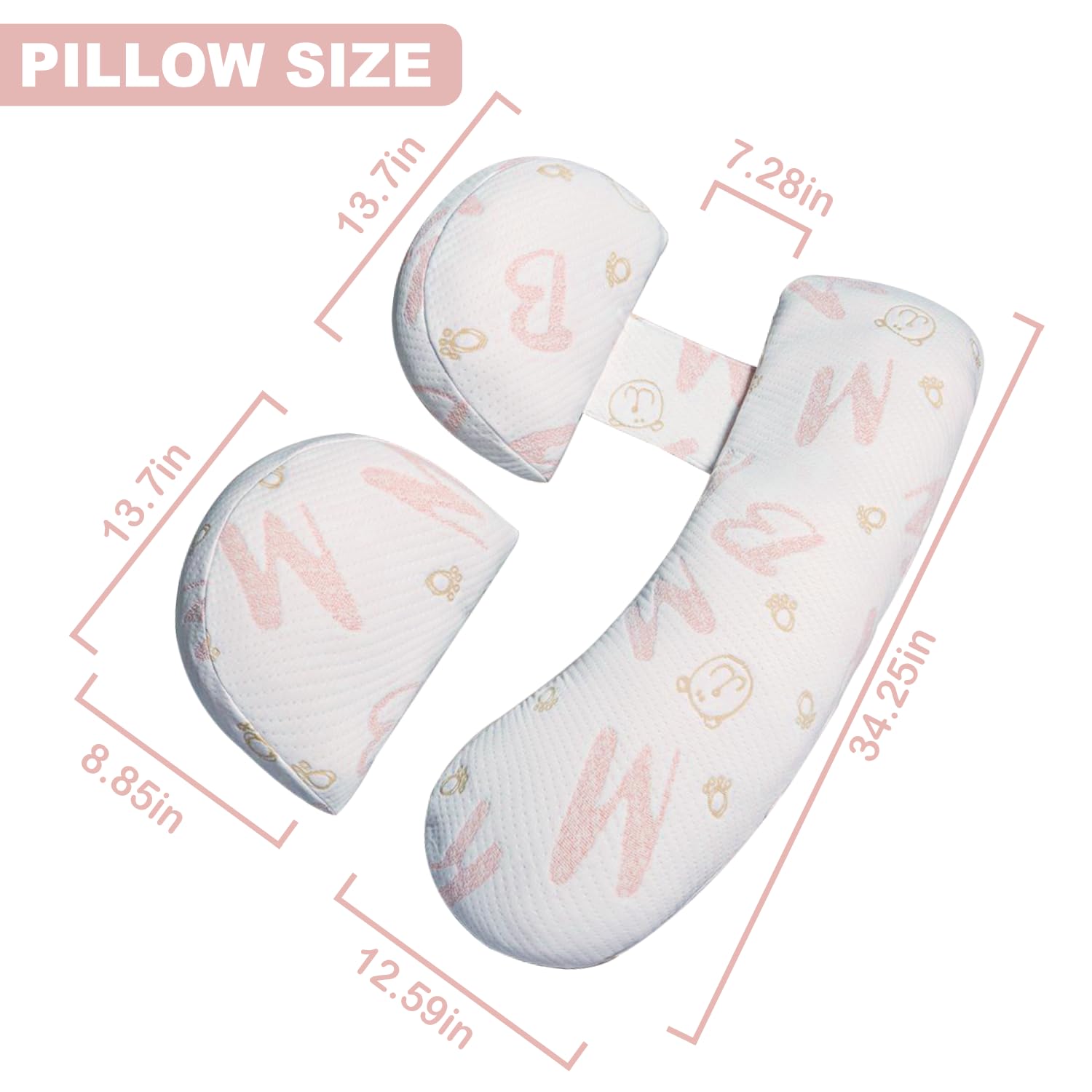 Anfrandce full-body pillow provides relief for back and leg fatigue