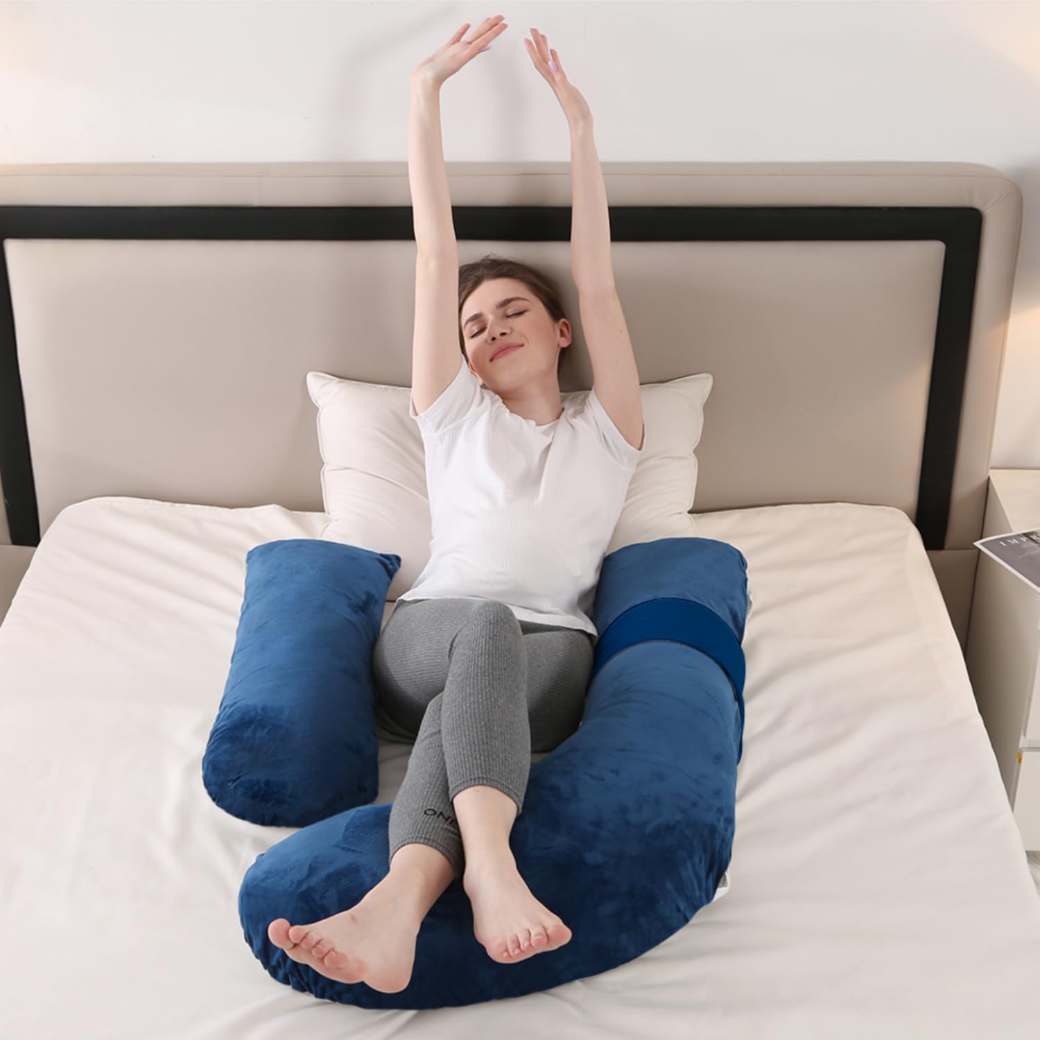 Anfrandce pillow durable polyester-fill stays supportive night after night.