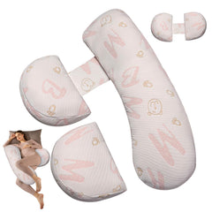 Anfrandce pregnancy pillow full-body arc supports back and hips for restful sleep