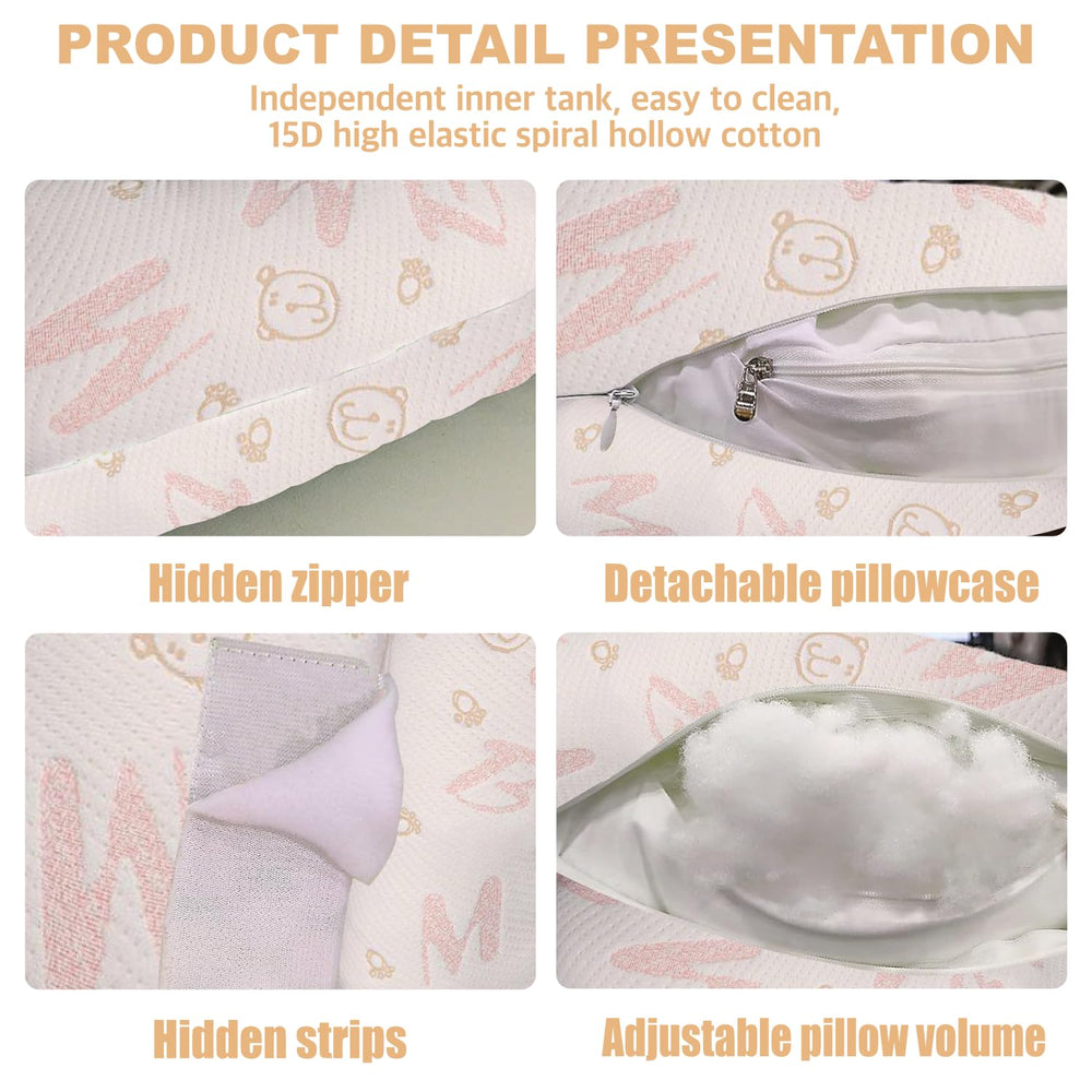 Anfrandce pillow suitable for side and back sleepers.