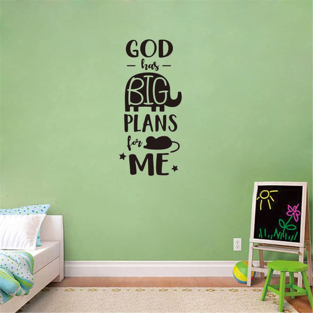 ANFRJJI elephant and mouse decal, a perfect gift idea for baby rooms.
