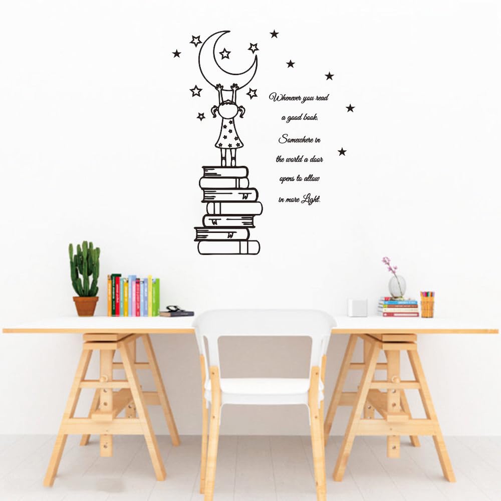 ANFRJJI Classroom and library wall art boosts reading-friendly spaces.