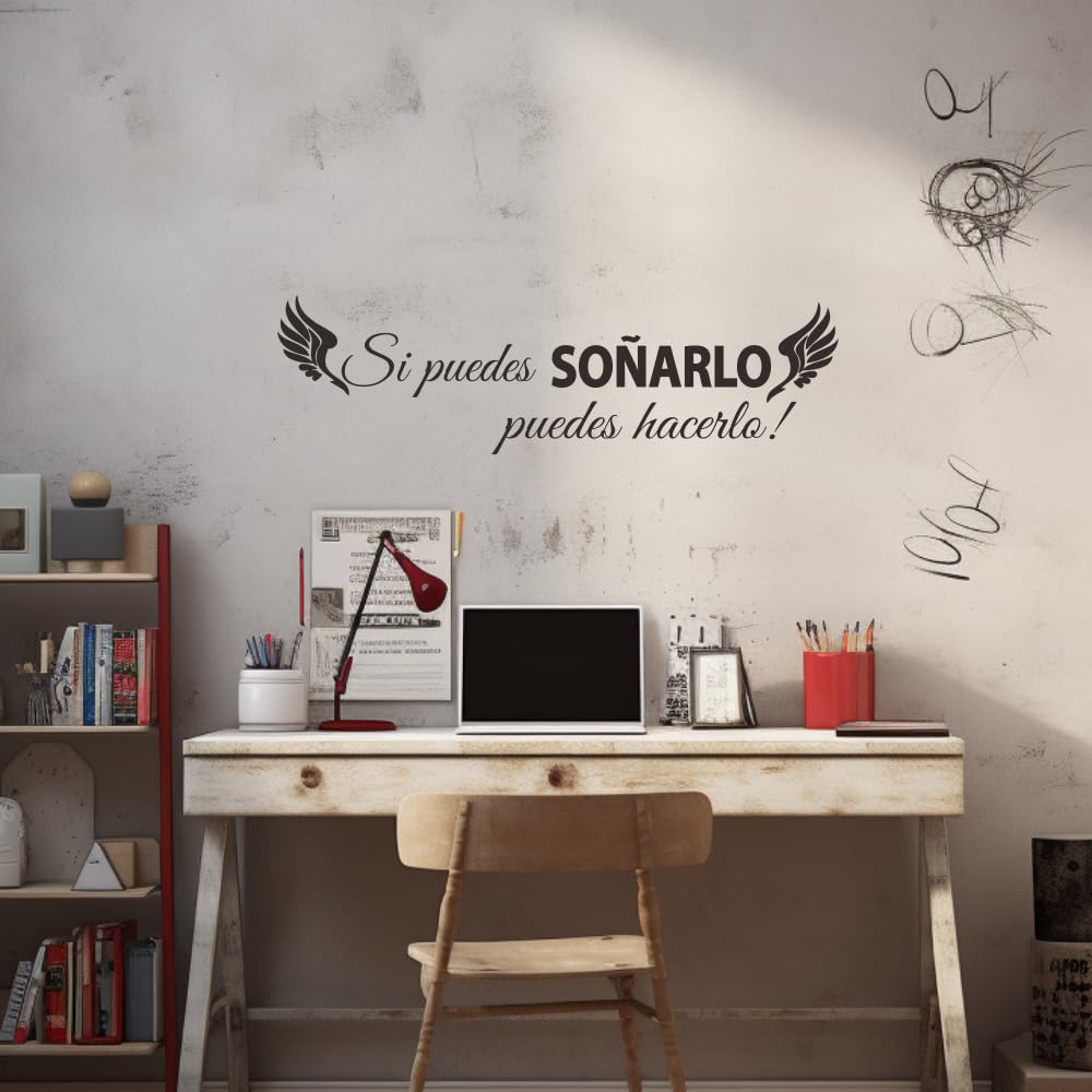 ANFRJJI nursery decor wall decal with wings is easy to apply