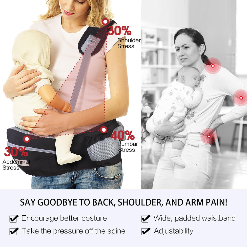 ANGELBB breathable mesh pockets keep bottles and small items accessible.