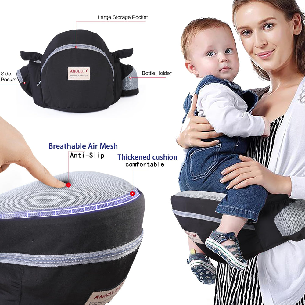 ANGELBB four-in-one carrier modes support feeding, front, face-to-face, and side carry.