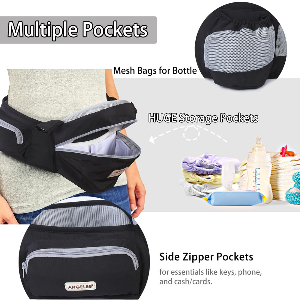 ANGELBB waistband extender provides flexible fit as baby grows.