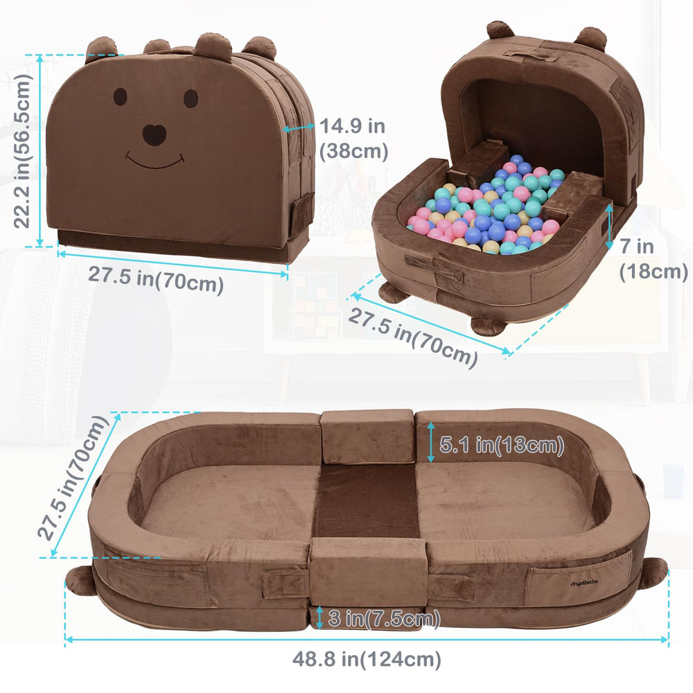 ANGELBECKE foldable-travel-bed with carry-handles for easy transport.