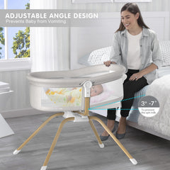 ANGELBLISS travel bassinet offers portable convenience for on-the-go families.