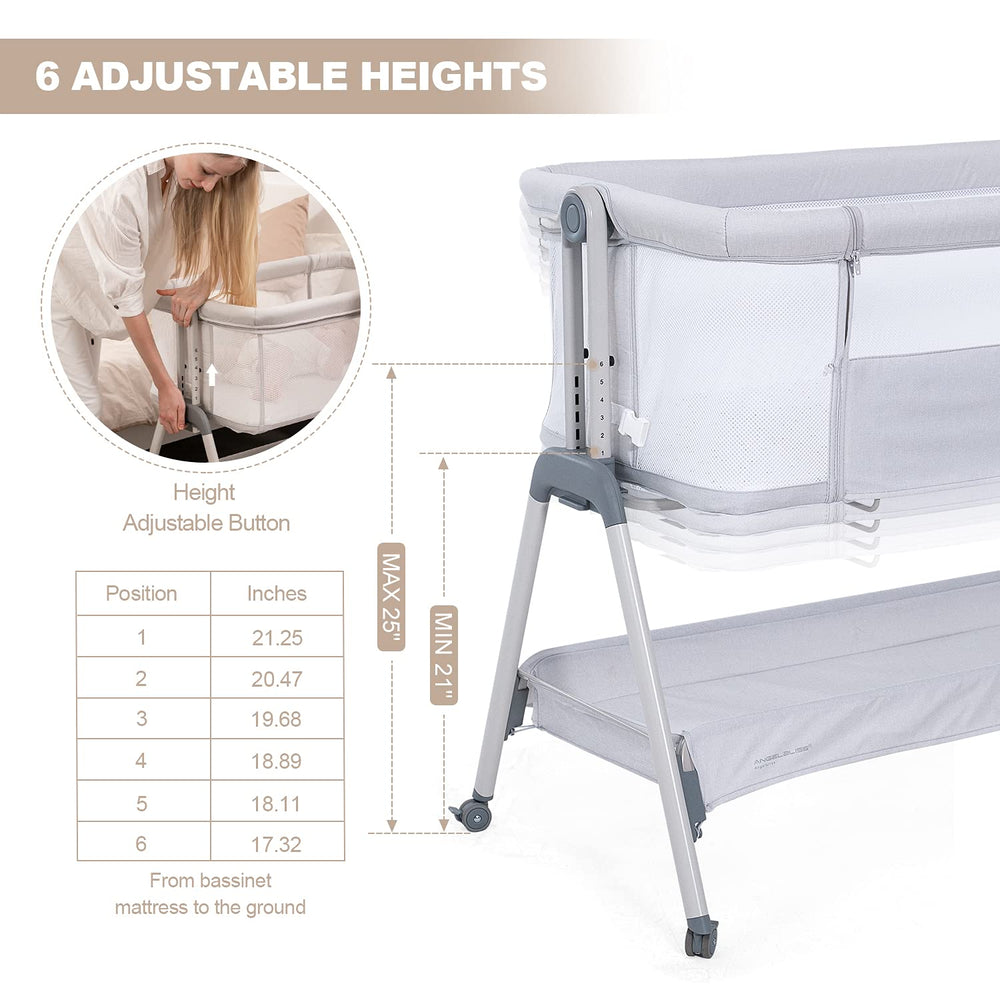 ANGELBLISS four wheels for smooth mobility inside and outside