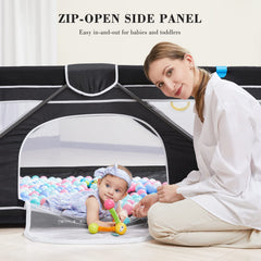 ANGELBLISS playpen with simple assembly for busy parents