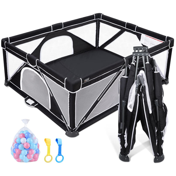 ANGELBLISS Baby Playpen foldable design for quick setup during travel