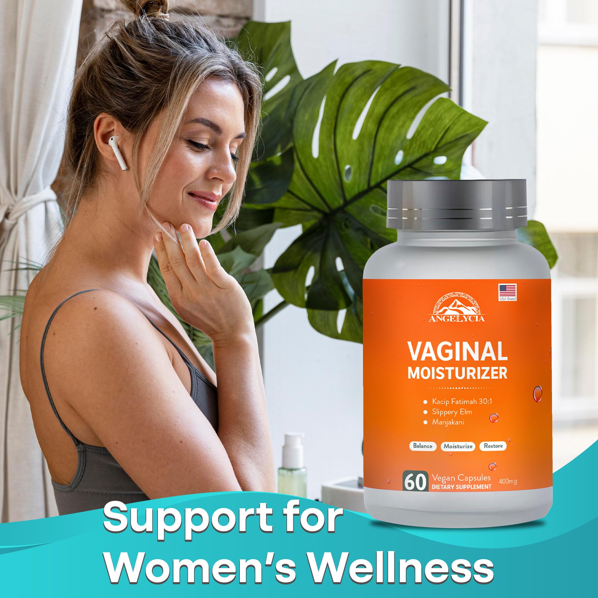 ANGELYCIA non-hormonal vaginal care supplement box image