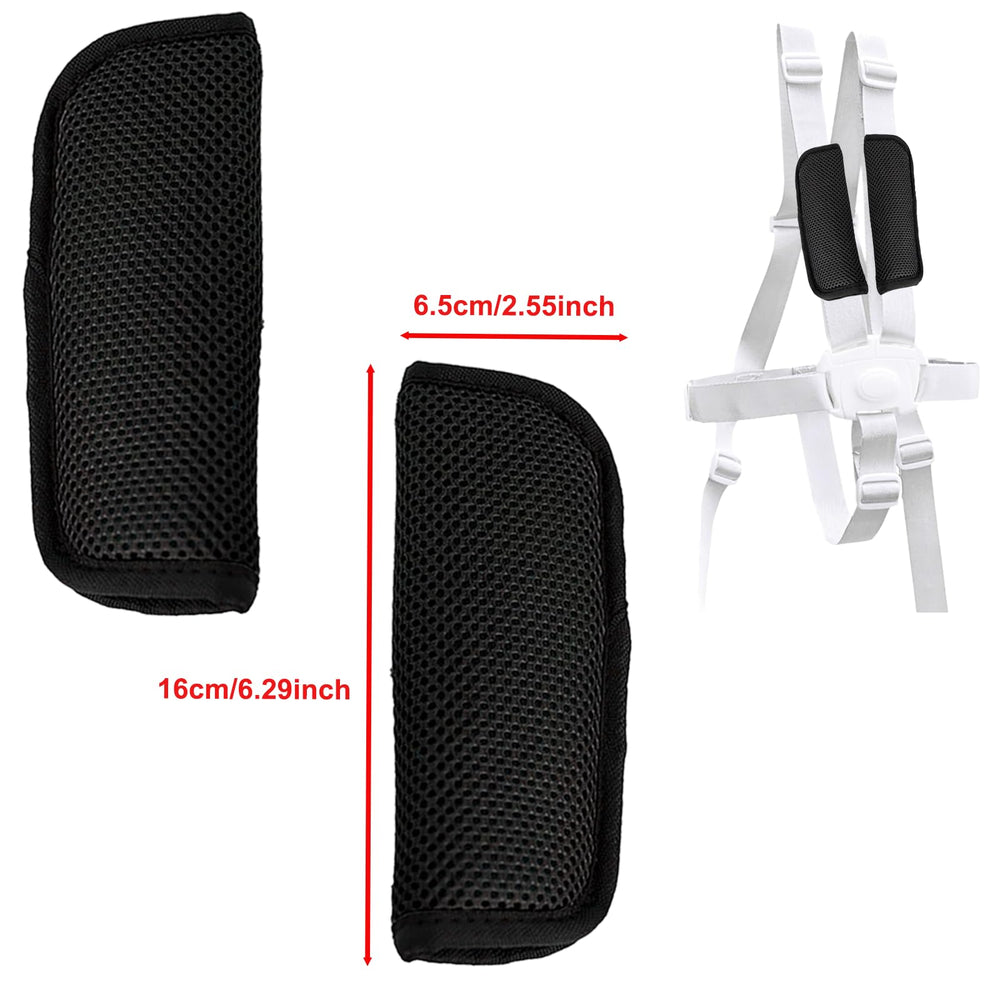 Anglepingping seat neck strap covers fit universal belts with soft padding