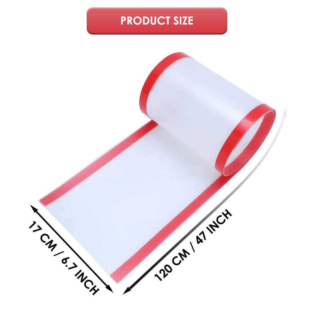 Angloria adhesive door guard uses strong double-sided tape for long-lasting hold.