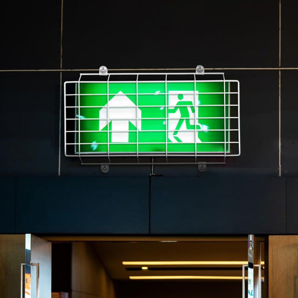 Angoily Iron Exit Sign Cover screws package image highlights ready-to-mount hardware