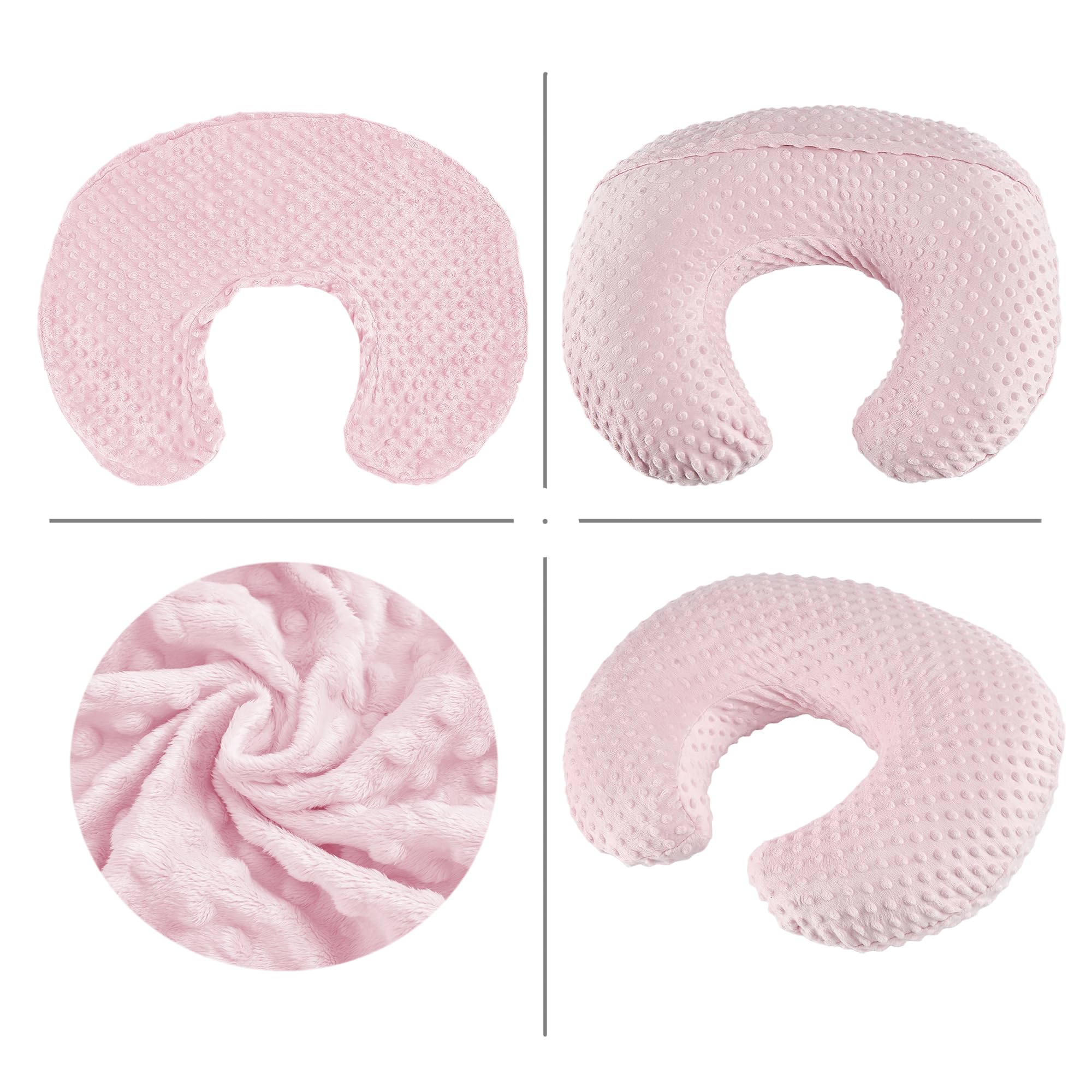 ANHEBEIBEI pillow in cloud-soft fabric delivers gentle comfort for baby skin.