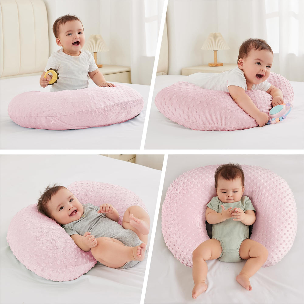 ANHEBEIBEI hypoallergenic-fiber filled pillow offers breathable, cloud-like support.