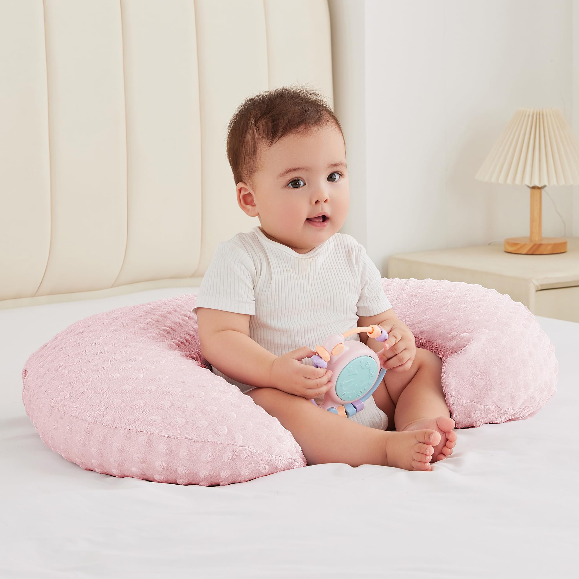 ANHEBEIBEI nursing pillow with removable cover enables easy cleaning and quick refresh.