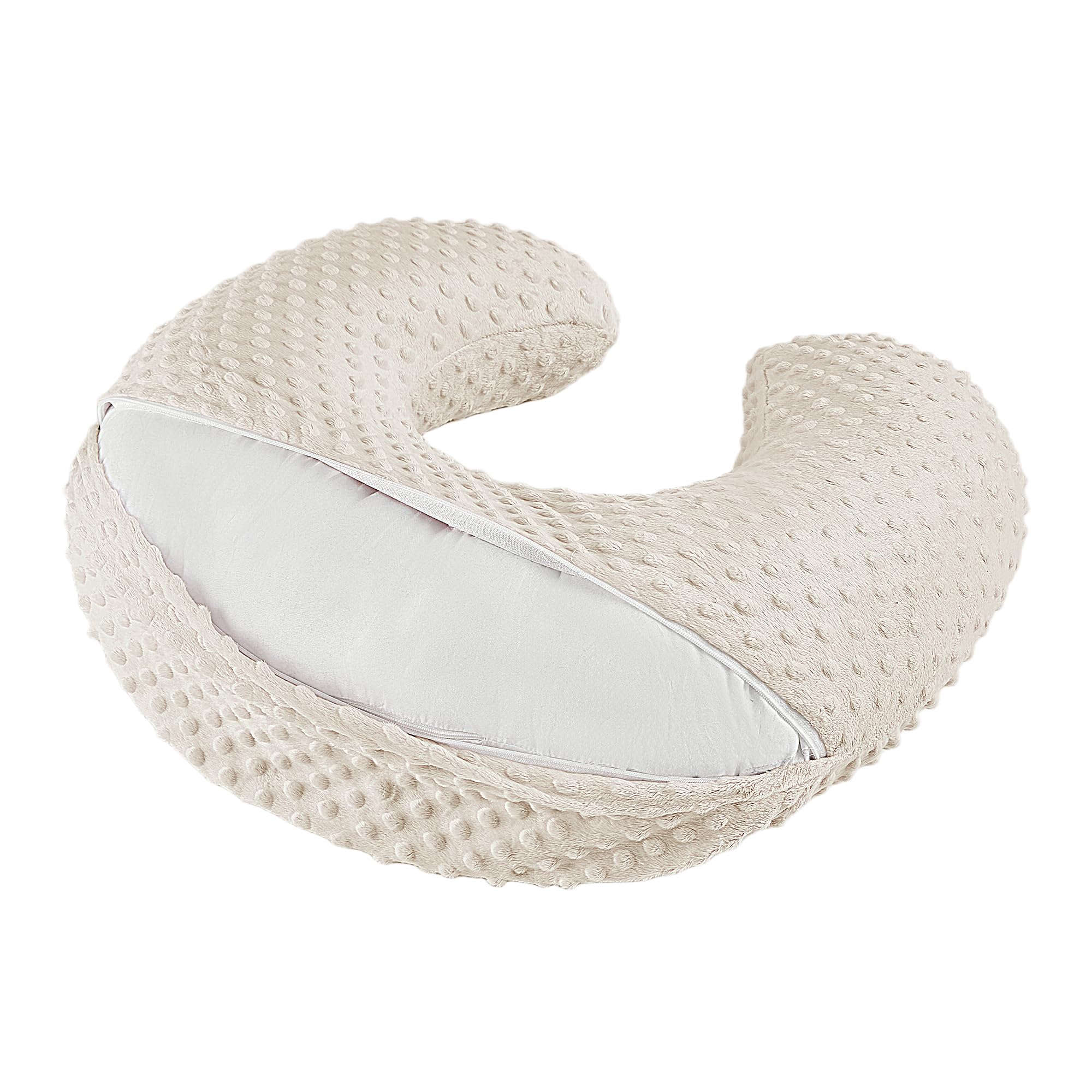 ANHEBEIBEI pillow interior shows hypoallergenic 7D fiber for breathable comfort