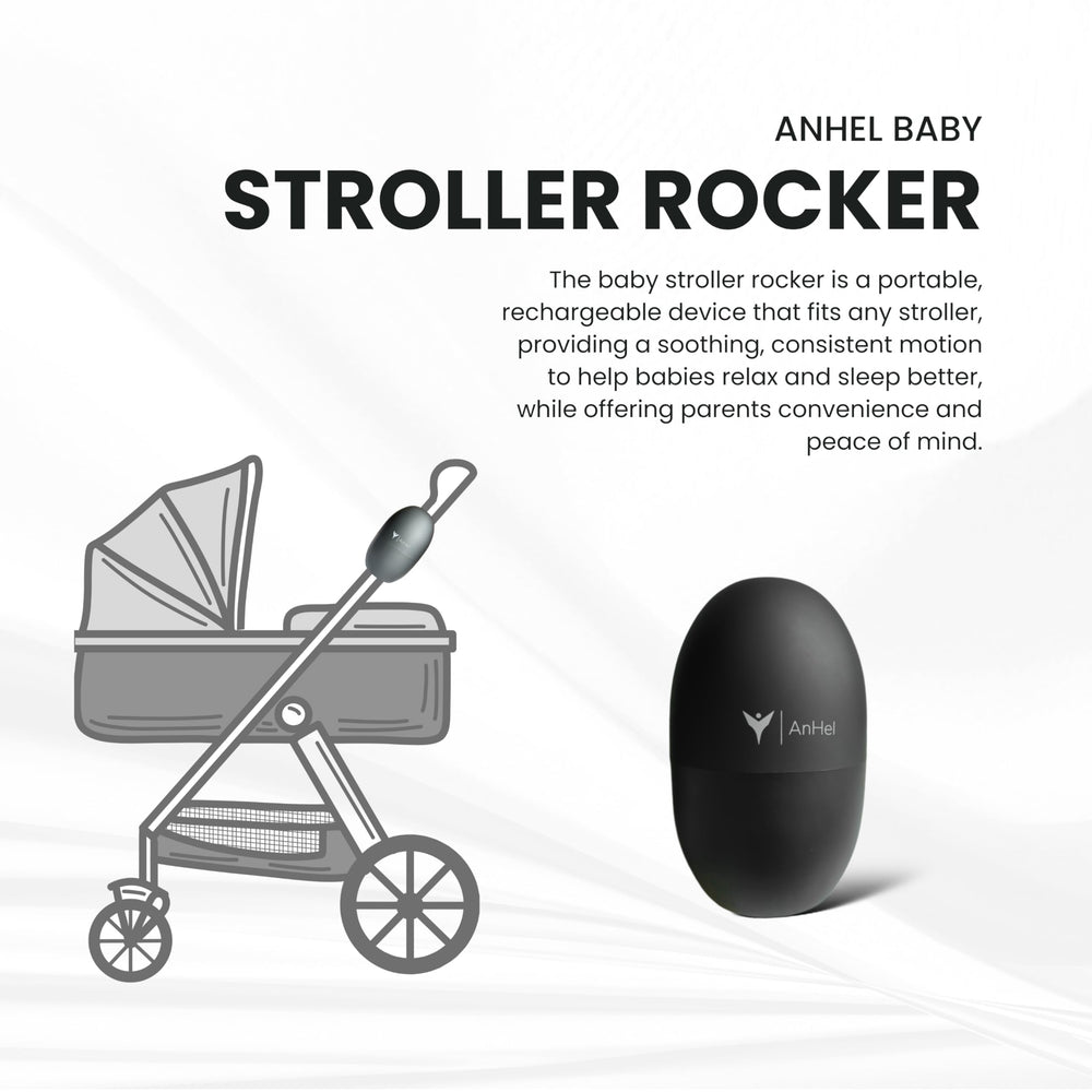 ANHEL rocker five-speed levels allow tailored motion for calm, settled naps.