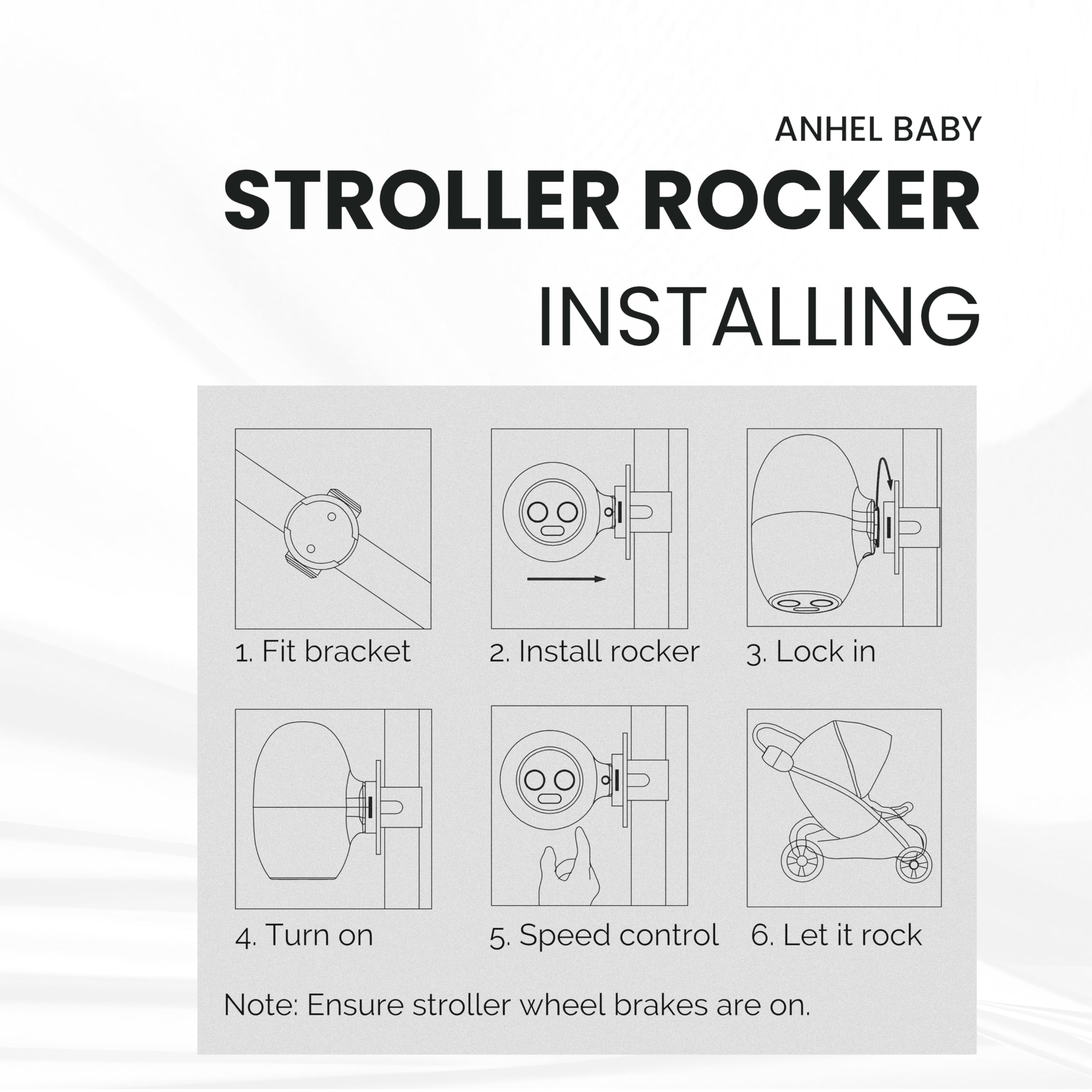 ANHEL sleek matte finish blends with most prams for stylish travel.