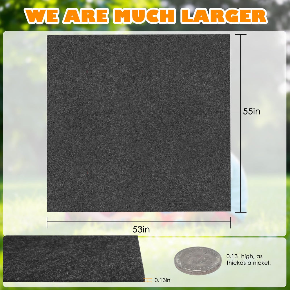 Anicuta playmat soft felt surface provides gentle touch for crawling.