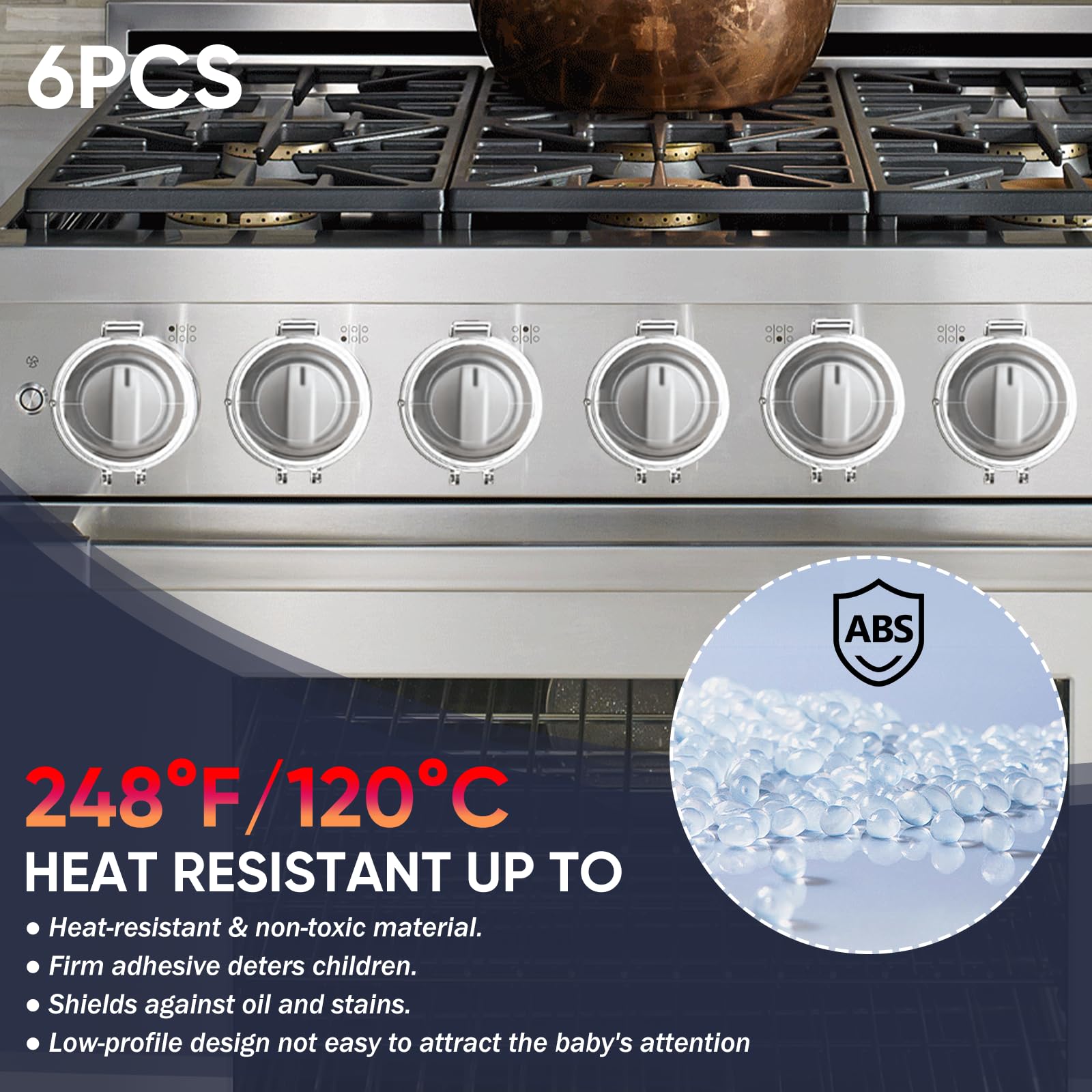 Animmenul heat-resistant stove knob covers maintain visibility during cooking
