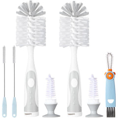 Anivona 5 in 1 bottle brush set for 360-degree bottle cleaning