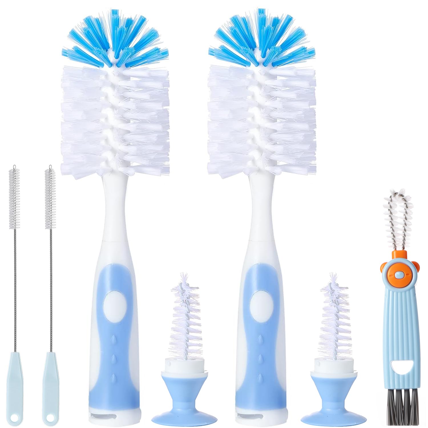 Anivona 3-in-1 bottle brush with stand for easy, thorough cleaning
